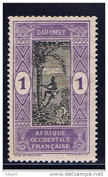 DY+ Dahomey 1913 Mi 42* Ölpalm-Ernte - Unused Stamps