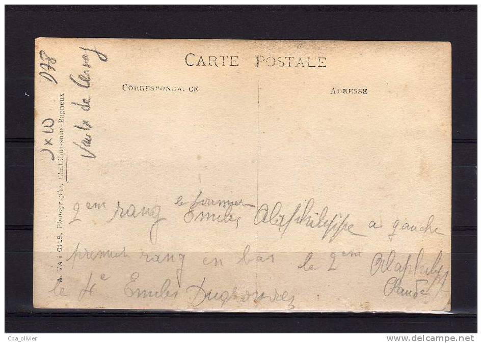 78 CERNAY LA VILLE Carte Photo, Groupe De Pompiers De Vaux De Cernay, Vaulx, Fanfare, 191? - Cernay-la-Ville