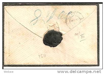 Pol085/- POLEN - Trauerbrief 1852. Aus Russland, Franco - Briefe U. Dokumente