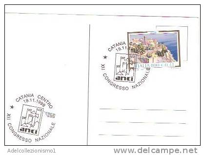 19853)cartolina Postale Con 0,41€£ Lipari   Da Catania A Città   - Nuova - Catania