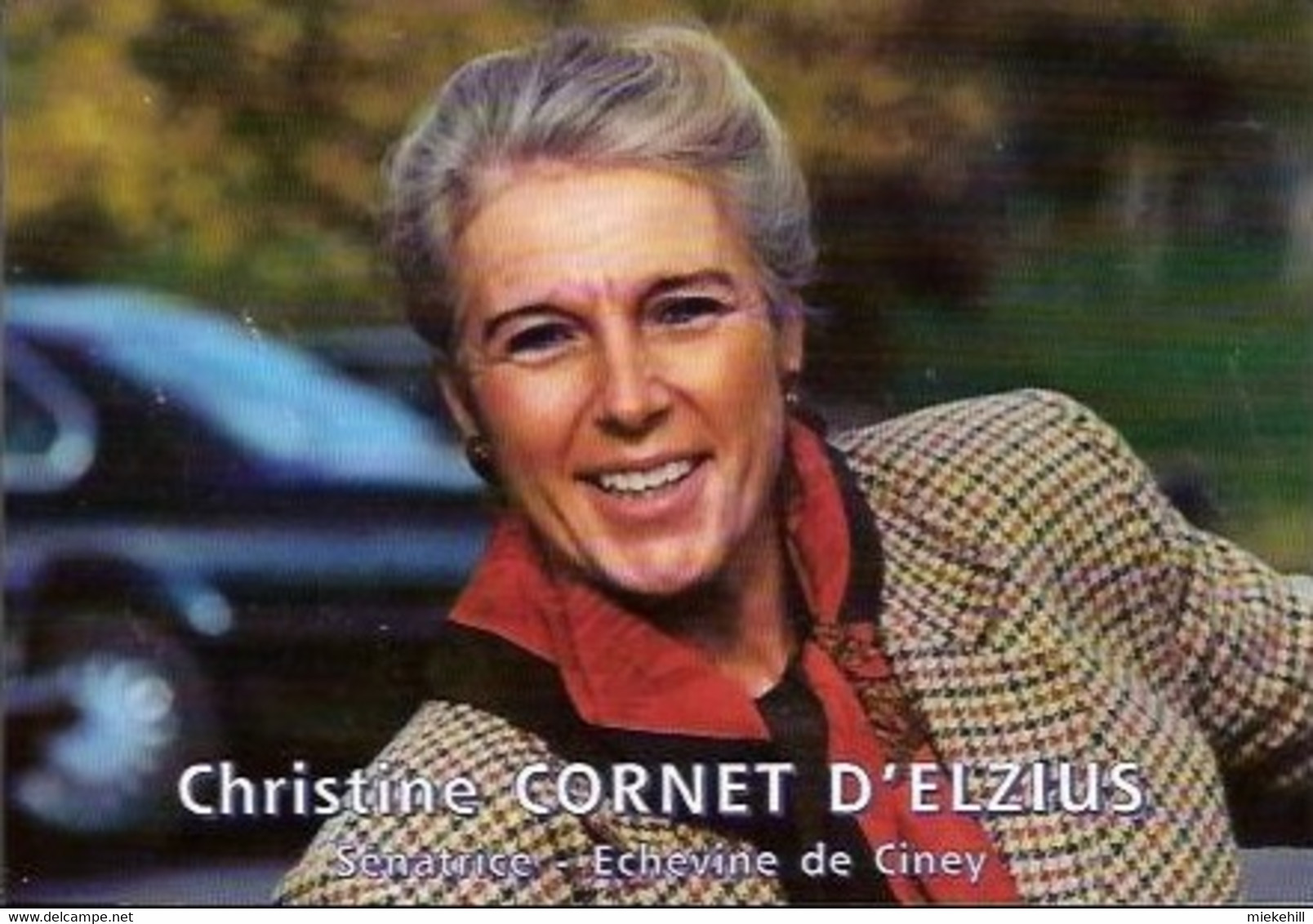 CINEY -TRACT ELECTORAL CHRISTINE CORNET D'ELZIUS-politique Elections Legislatives 1999 - Ciney