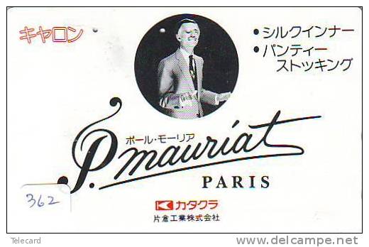 Télécarte Japon PARIS.  France Related (362) MAURIAT  * French Related * Frankreich Verbunden - Publicidad