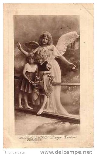 CHOCOLAT L' AIGLON VERVIERS L'ANGE GARDIEN GERDIAN ANGEL ENGEL  ENFANTS CHILDREN - Anges