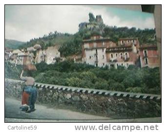 NICASTRO LAMEZIA SCORCIO  E RUDERI CASTELLO DONNA IN COSTUME N1975 BR19624 - Lamezia Terme