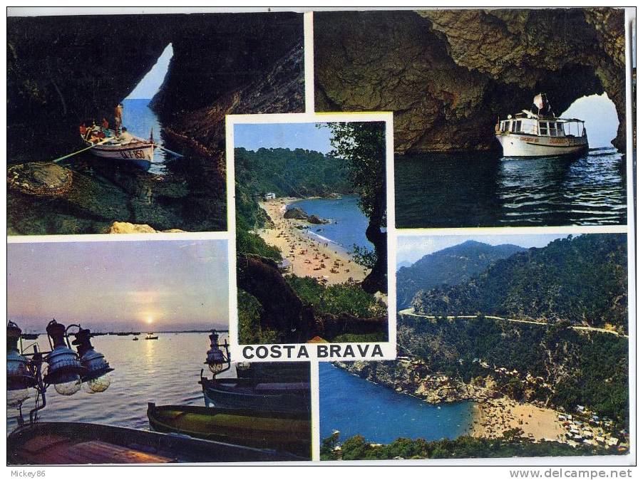 E---Costa  Brava--1979--Vues Diverses  ,cpm N° 4012 M  éd  Postales International Color  Alcalde De Mostoles - Gerona