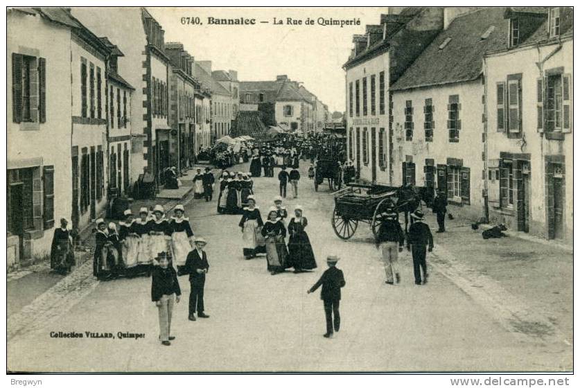 29 - Belle CPA Bannalec - La Rue De Quimperlé - Bannalec