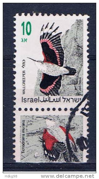 IL+ Israel 1992 Mi 1248 TAB Vogel - Usados (con Tab)