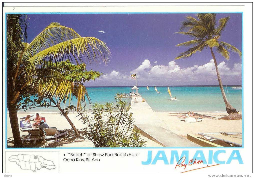 JAMAICA "Beach" At Show Park Beach Hotel Ocho Rios, St. Ann - Jamaica