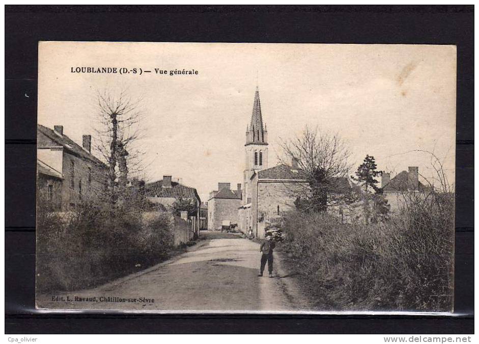 79 LOUBLANDE (Mauléon) Vue Générale, Animée, Ed Ravaud, 191? - Mauleon
