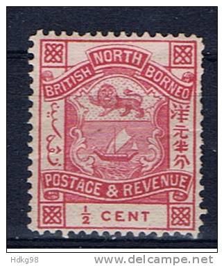 Nordborneo+ 1888 Mi 25 Wappen - Noord Borneo (...-1963)