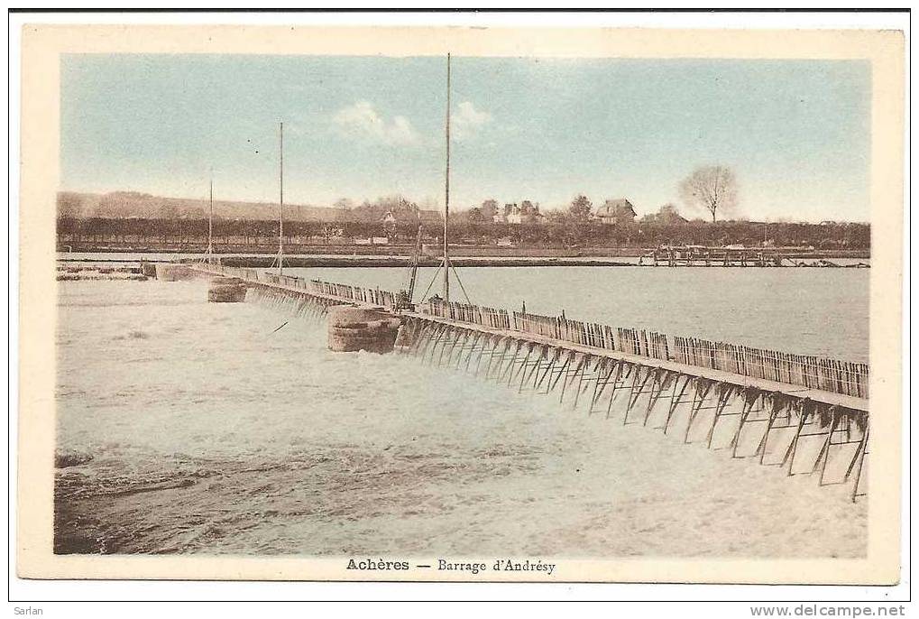 78 , ACHERES , Barrage D'Andrésy - Acheres