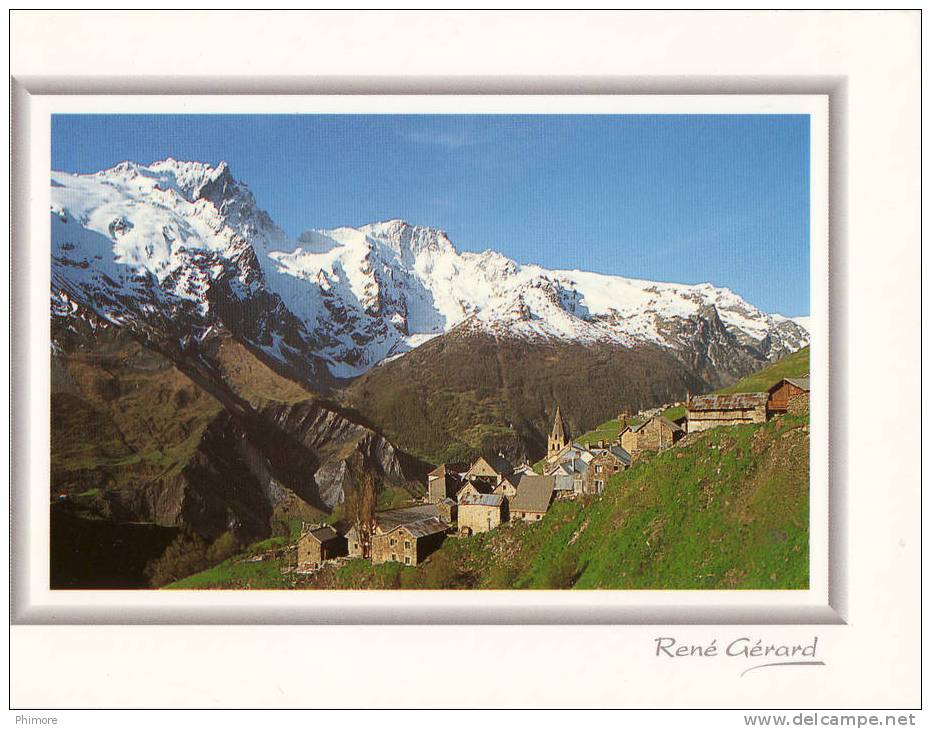 Ph-CPM La Meije Et Le Râteau (Hautes Alpes) Vus Depuis Le Hameau Des Hières , René Gérard - Autres & Non Classés