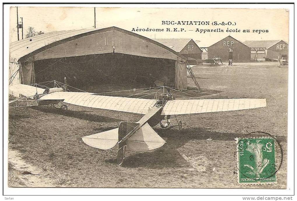 78 , BUC-AVIATION , Aérodrome R.E.P. Appareils école Au Repos - Buc