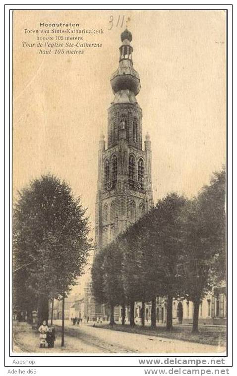 Hoogstraten Uitg. Smit, Hoogstraten Toren Van Sinte-Katharinakerk Geanimeerd 1918 Of 1928 - Hoogstraten