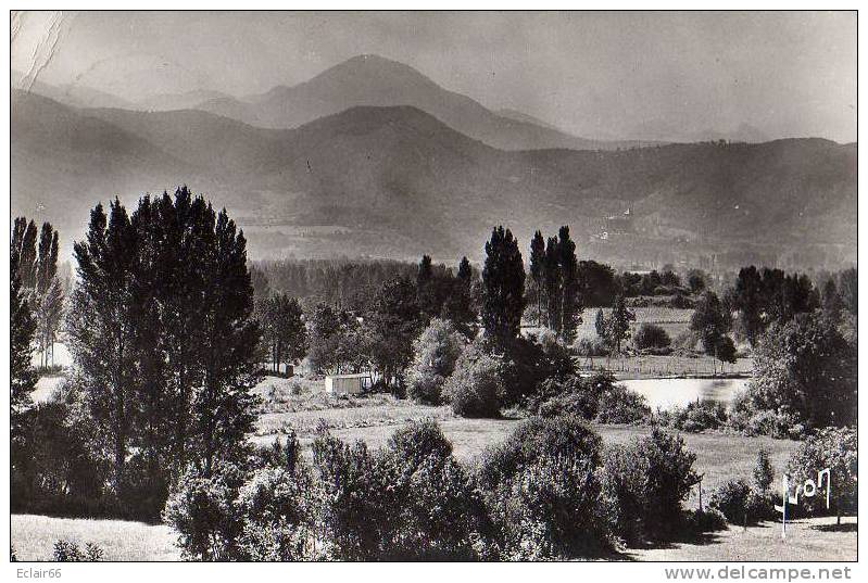 31   BARBAZAN THERMAL  Le Lac . La Chaine De La Barousse Et Saint Bernard De Comminges ..CPSM Dentellée 1961x - Barbazan