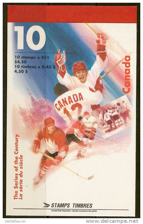 CANADA - Yvert - Carnet C 1529** - Carnet Non Ouvert Fermé Des 2 Côtés - Cote 12,50 € - Hockey (sur Glace)