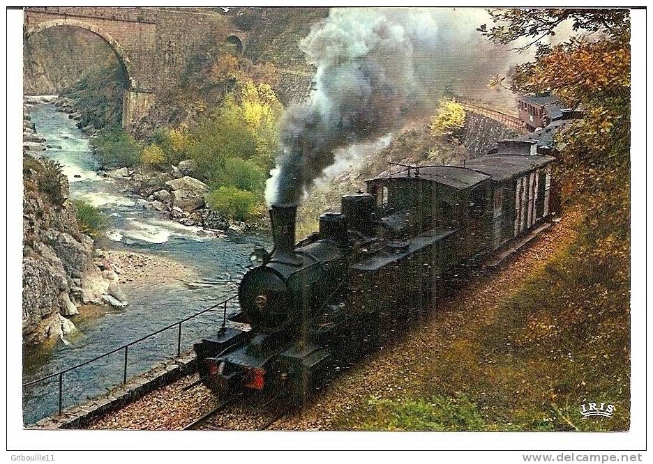 TOURNON à LAMASTRE -  " LE MASTROU " Petit TRAIN  Touristique Dans La Vallée Du DOUX  -    Editeur   C.A.P.  N°  2530 - Tournon