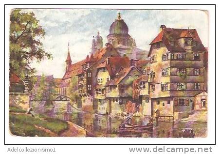 19928)cartolina Illustratoria Nürnberg - Insel Schutt - Nienburg