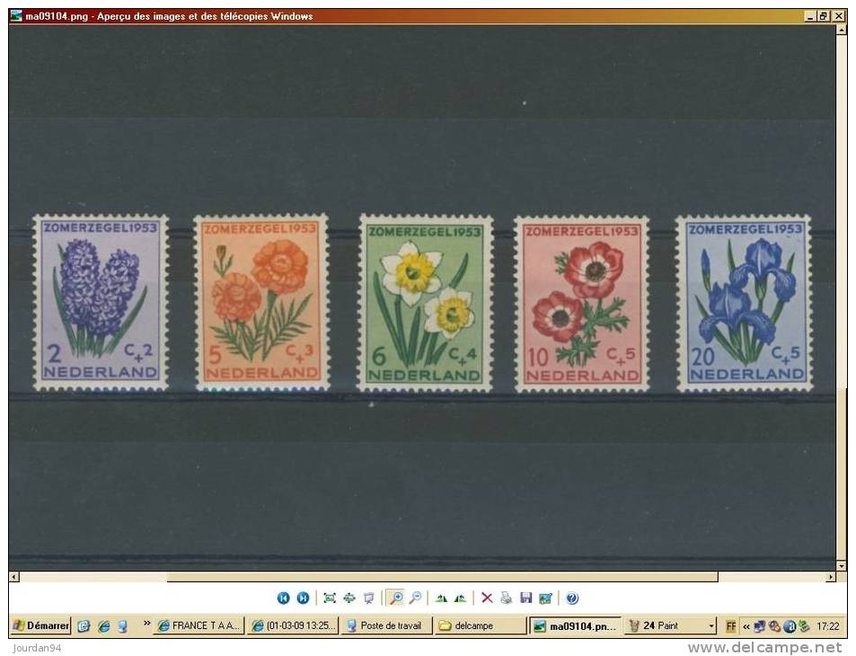 PAYS BAS              N°  590   /   594 - Timbres Personnalisés