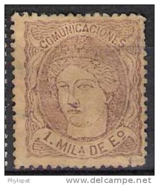 ESPANA 1870 N°102 Charnière * - Unused Stamps