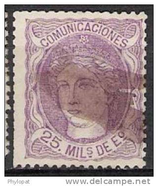 ESPANA 1870 N°106a @ - Used Stamps