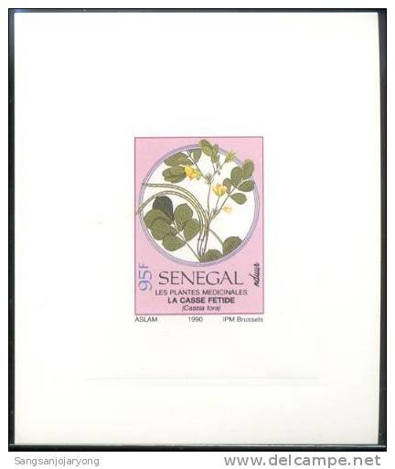 Senegal Sc901 Medicinal Plants, Deluxe Proof, Epreuve, De Luxe - Medicinal Plants