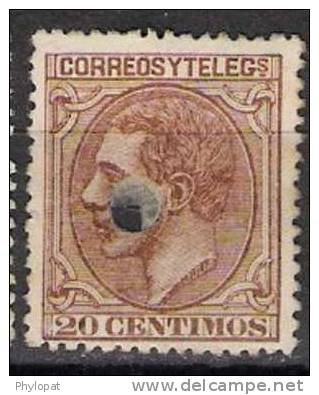 ESPANA 1879 N°186 @ - Used Stamps