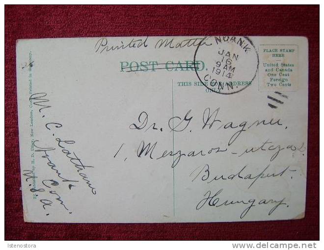 US / NEW LONDON TO HUNGARY / CONN / 1914 - Other & Unclassified
