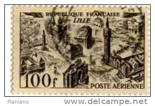 PIA - France - 1949 : Vue De Lille - (Yv P.A. 24) - 1927-1959 Oblitérés