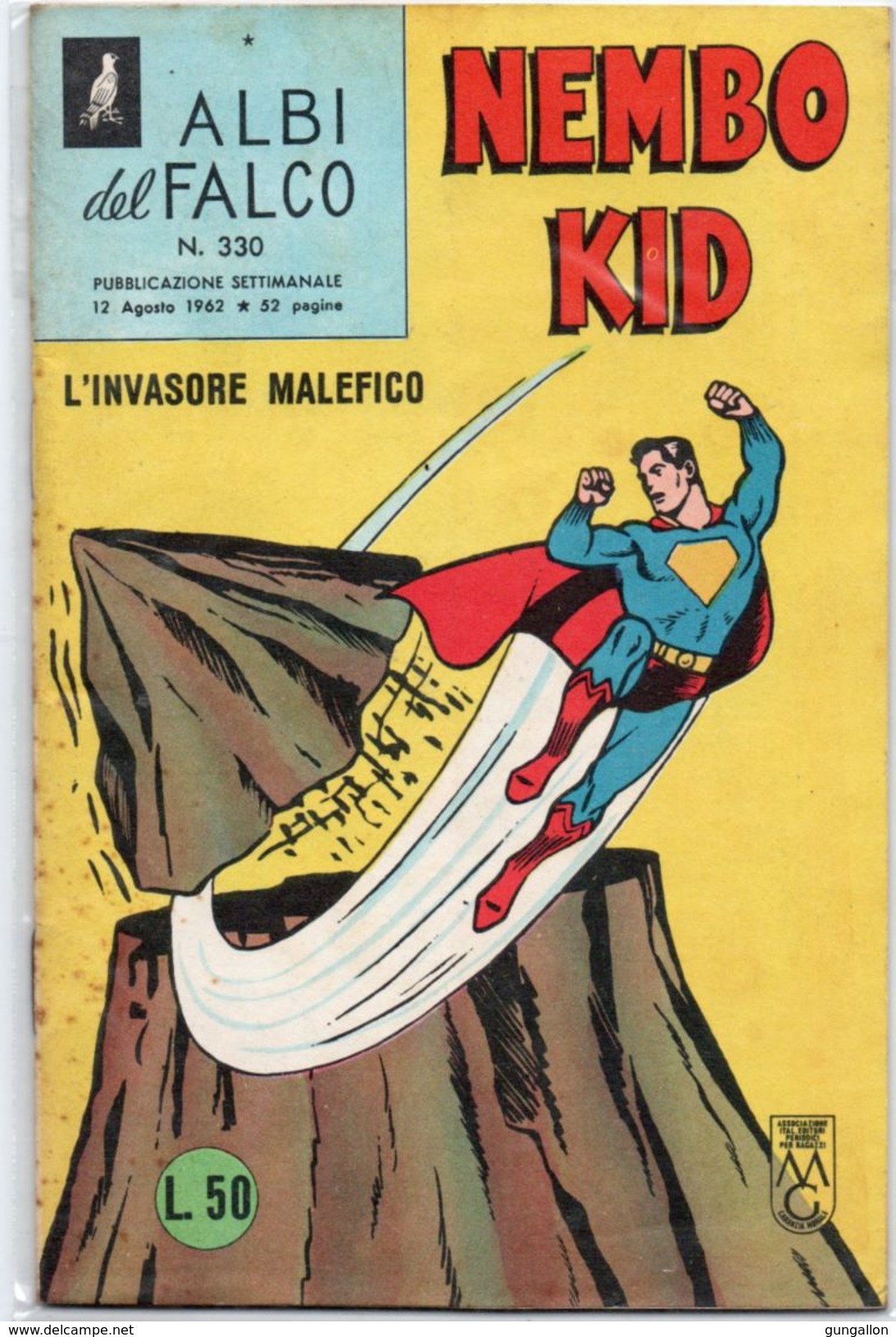 Albi Del Falco "Nembo Kid (Mondadori 1962)  N. 330 - Super Héros