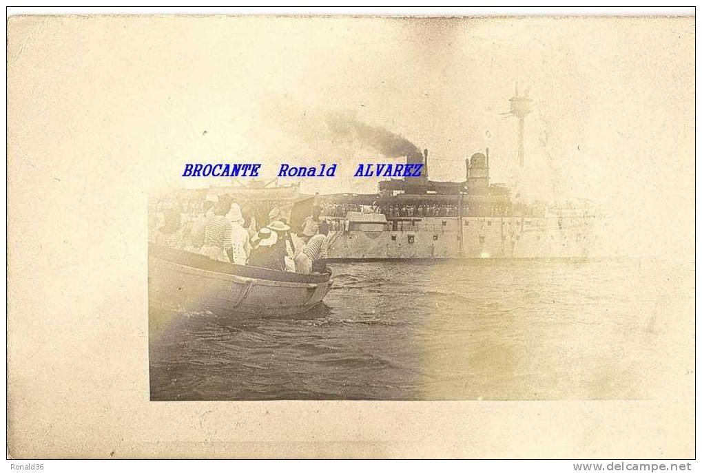 Cp DAHOMEY 1905 ( Au Dos) Navire Militaire Et Civil ( Marins, Barque) - Dahome
