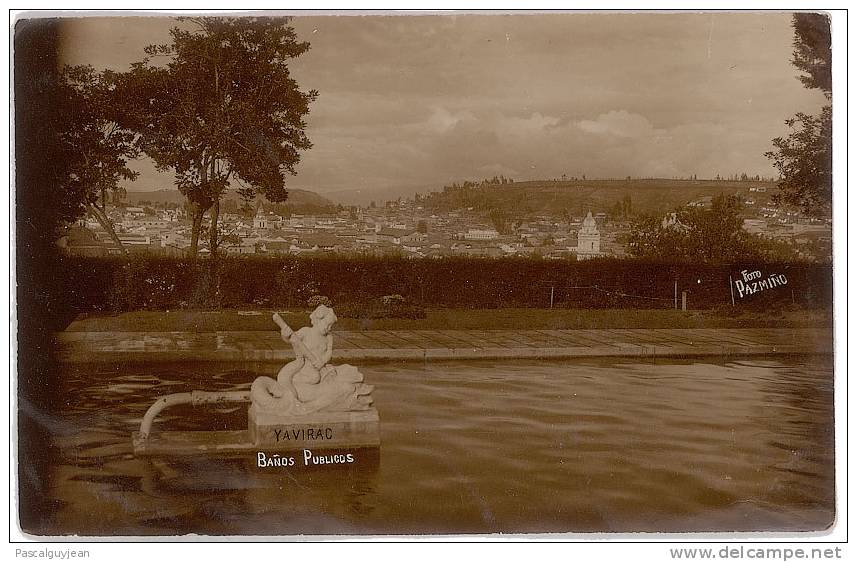 CARTE PHOTO EQUATEUR - YAVIRAC - BAINS PUBLICS - Ecuador