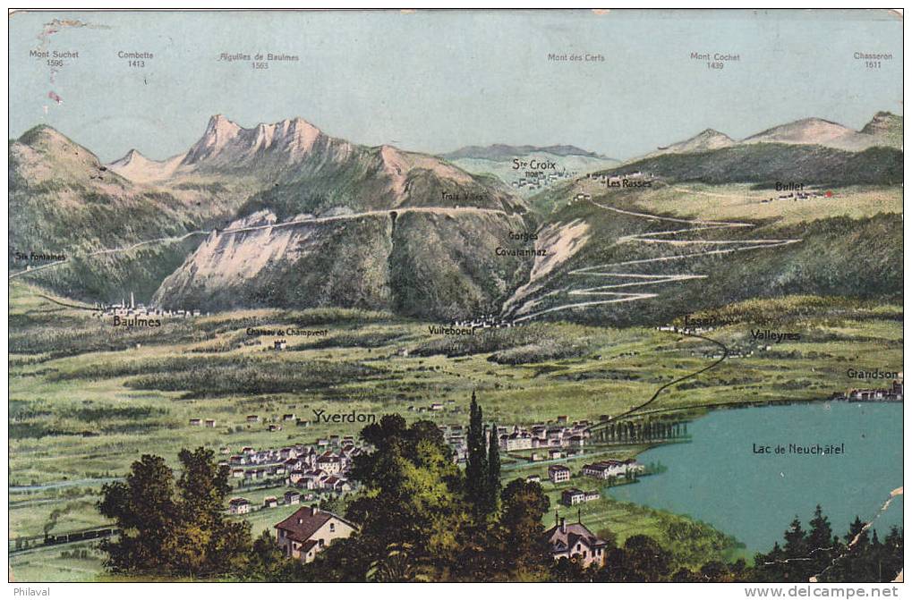 YVERDON - STE CROIX Et Lac De Neuchâtel - Yverdon-les-Bains 