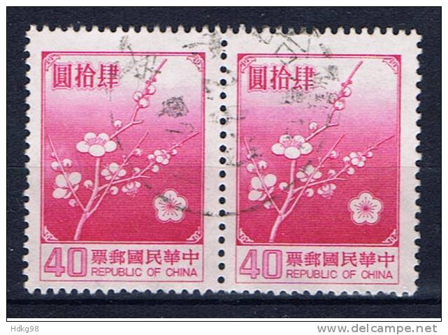 ROC+ China Taiwan 1985 Mi 1613 (Paar) - Used Stamps