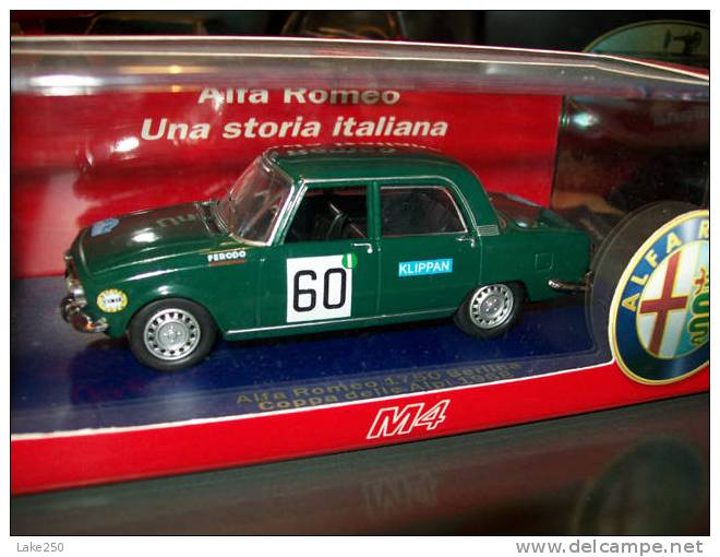 M4 ALFA ROMEO 1750 COPPA DELLE ALPI 1968   Scala 1/43 - Otros & Sin Clasificación