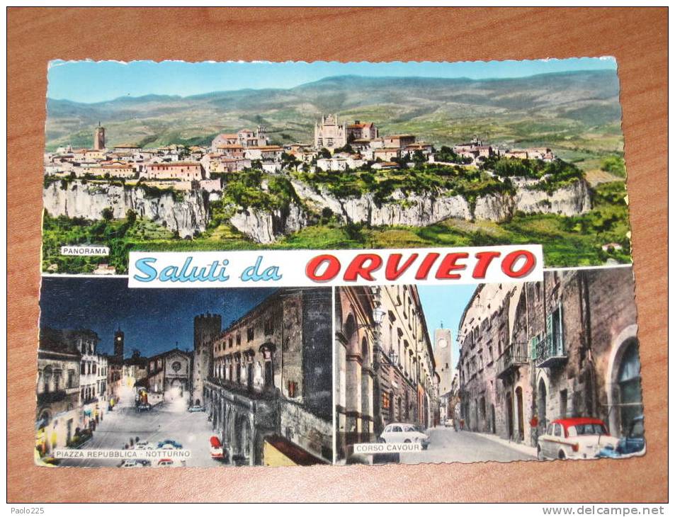 Terni - Orvieto Saluti VG 1963 Colori - Terni