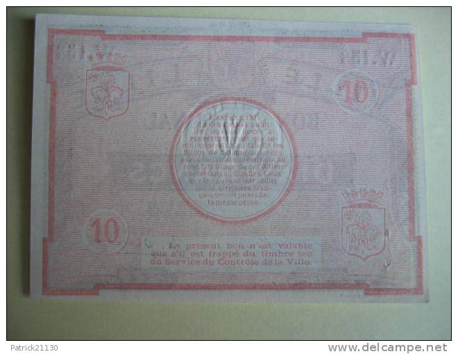 LILLE 10f  31/08/1914  Rare - Bonds & Basic Needs