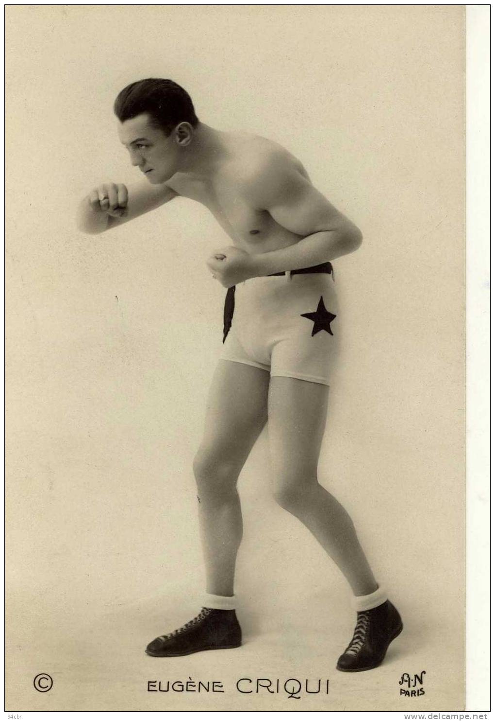 CPA  )   (BOXE)  EUGENE CRICRI - Boxing