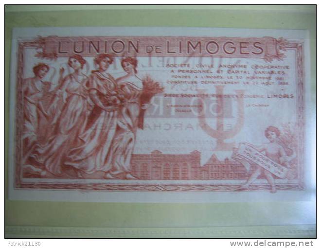 LIMOGES BON POUR 50 F  NEUF - Notgeld