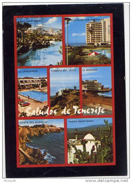 E--Islas Canarias--TENERIFE-datée 1992----Saludos De Fenerife ,cm N° 6638 PAGSA - Tenerife