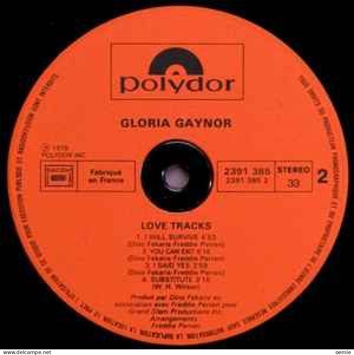GLORIA  GAYNOR  °     LOVE  TRACKS - Soul - R&B