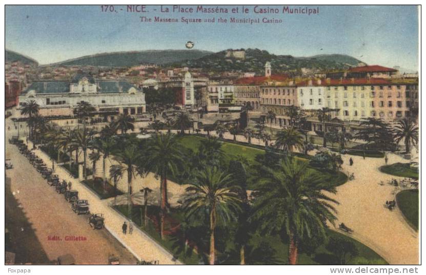 NICE La Place Masséna Et  Le Casino Municipal - Places, Squares