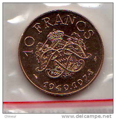 PIECE NEUVE ESSAI 10 FRANCS 1974 RAINIER III - 1960-2001 Nouveaux Francs