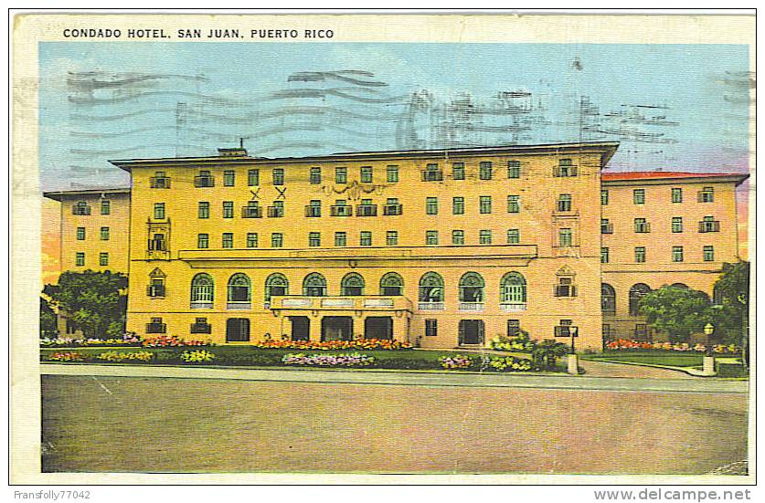 SAN JUAN PUERTO RICO Condado HOTEL 1936 - Puerto Rico