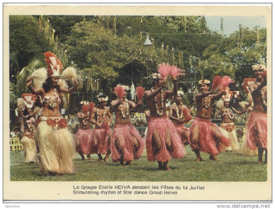 Tahiti Groupe étoile HEIVA Fêtes Du 14 Juillet - Tahiti