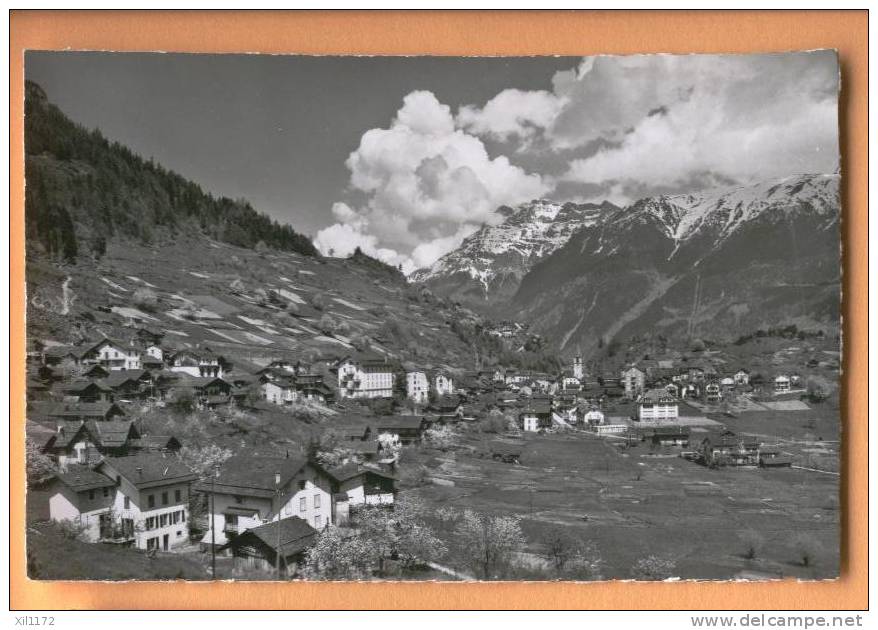 E272 Salvan Et La Dent De Morcles.Cachet Salvan 1953 Vers Genève. - Salvan