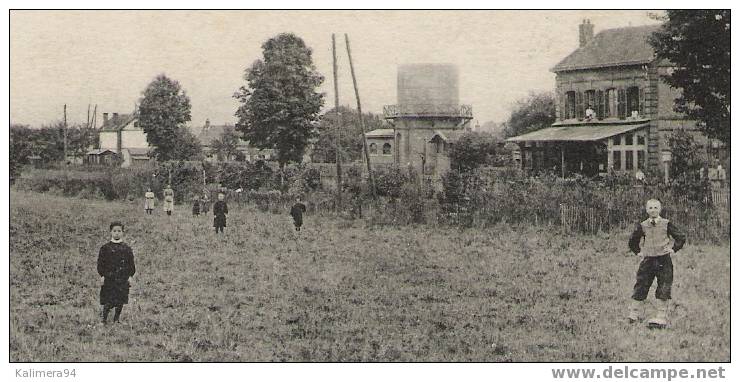 OISE  /  RESSONS-SUR-MATZ  /  VUE  D´ ENSEMBLE  DE  LA  GARE  /  FECULERIE  ET  VILLA   ( Enfants Jouant ) - Ressons Sur Matz