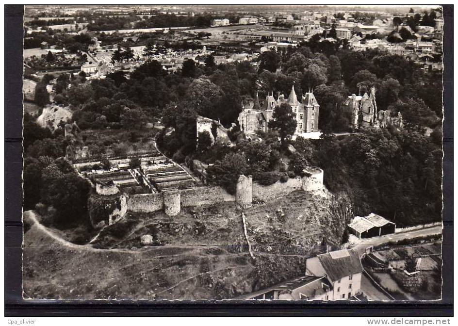 79 BRESSUIRE Chateau, Ruines, Vue Générale Aérienne, Ed Lapie 5, En Avion Au Dessus, CPSM 10x15, 1956 - Bressuire