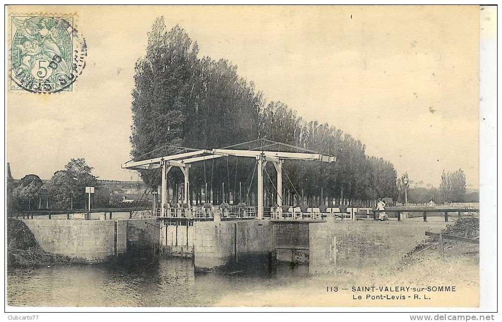 Saint-Valéry-sur-Somme : Le Pont-levis 1905 (animée). - Saint Valery Sur Somme