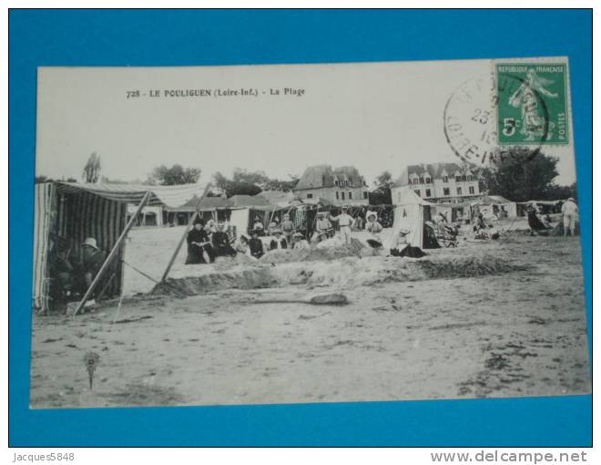 44) Le Pouliguen - N° 728 - La Plage - Année 1910 -  EDIT - Le Pouliguen